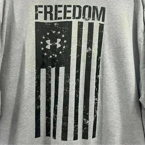 Under Armour Mens Grey Loose Logo Tee Size 3XL - Picture 4 of 7